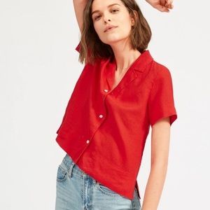 Perfect Everlane Linen Notch Shirt